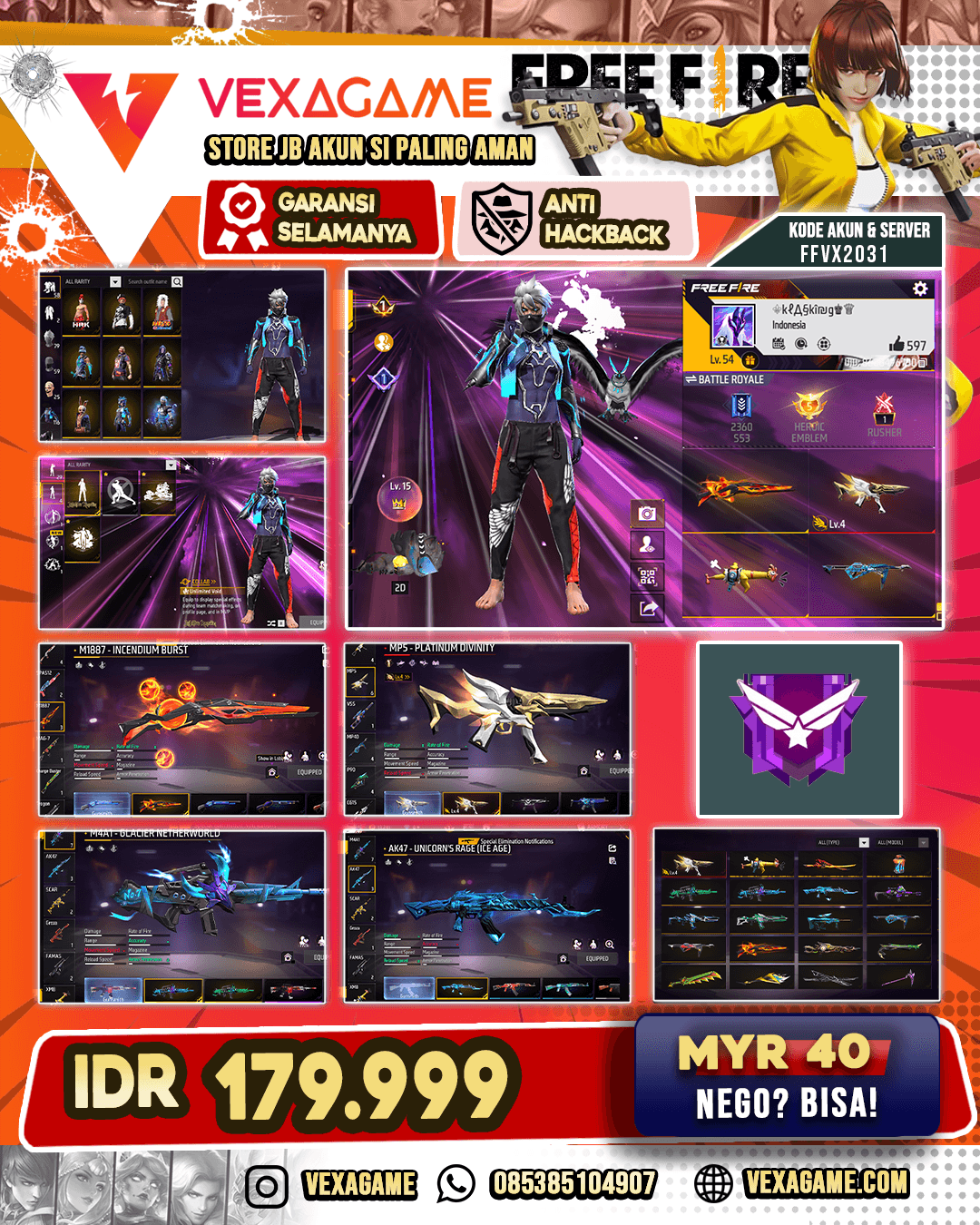 MP 5 Platinum LV 4 | M1887 Incendium | Vault 116
