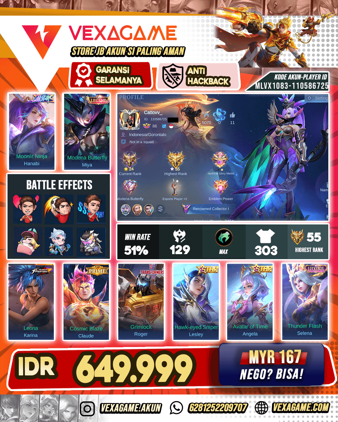 Miya Legend X Hanabi All Star