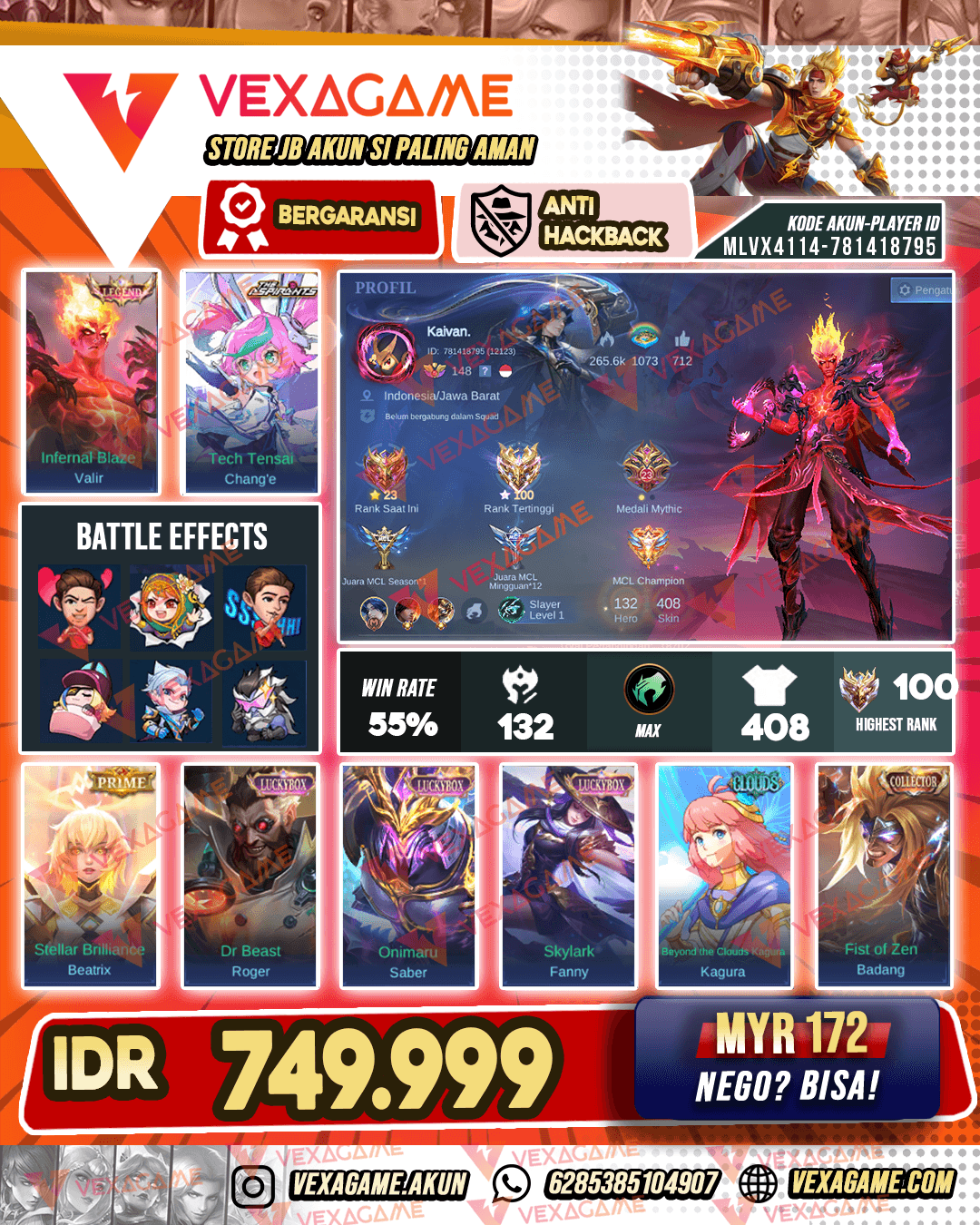 Valir Legend | Change Aspirants | Masha Collector | Kagura Clouds | 3 Luckybox | Emblem MAX & Hero MAX