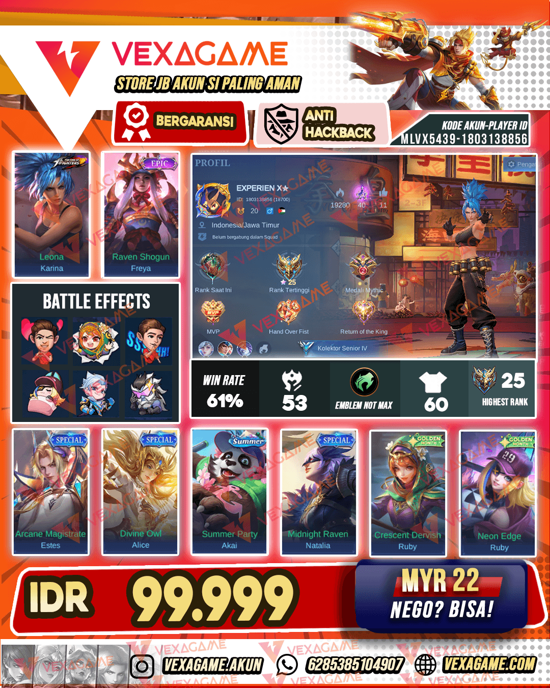 Karina KOF X Freya Epic