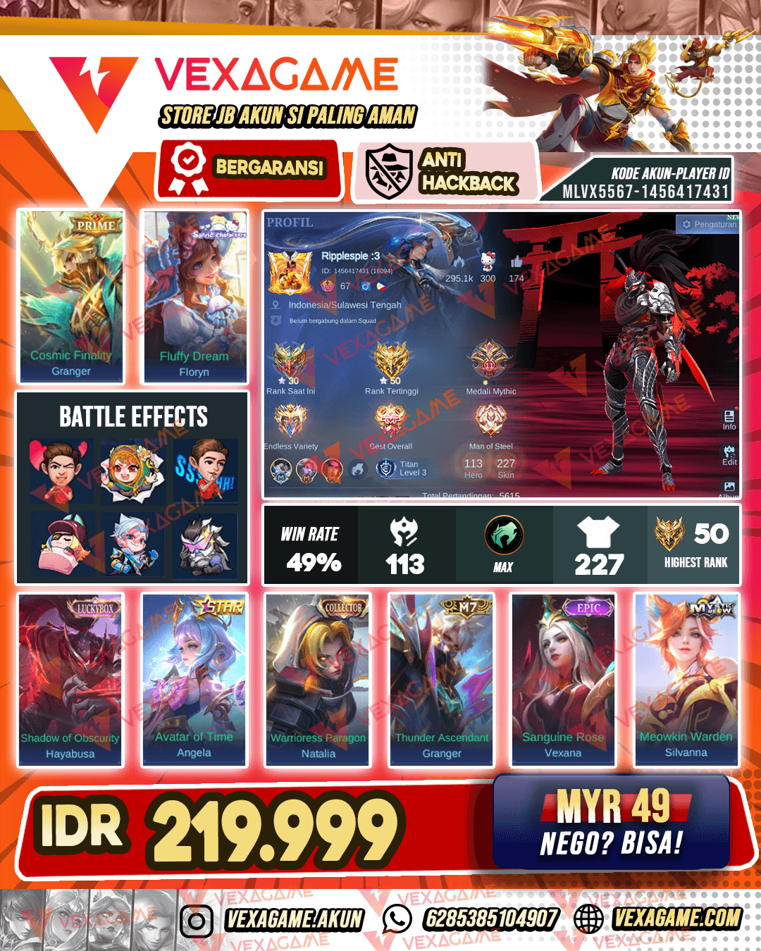 Hayabusa Luckybox | Floryn Sunrio | Emblem MAX