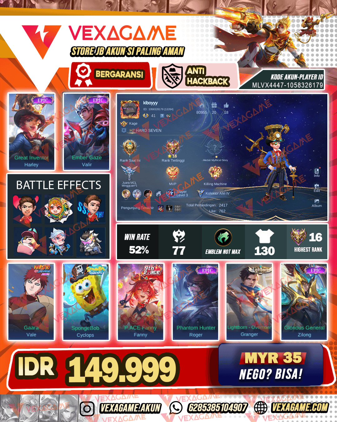 Harley Epic | Valir Epic