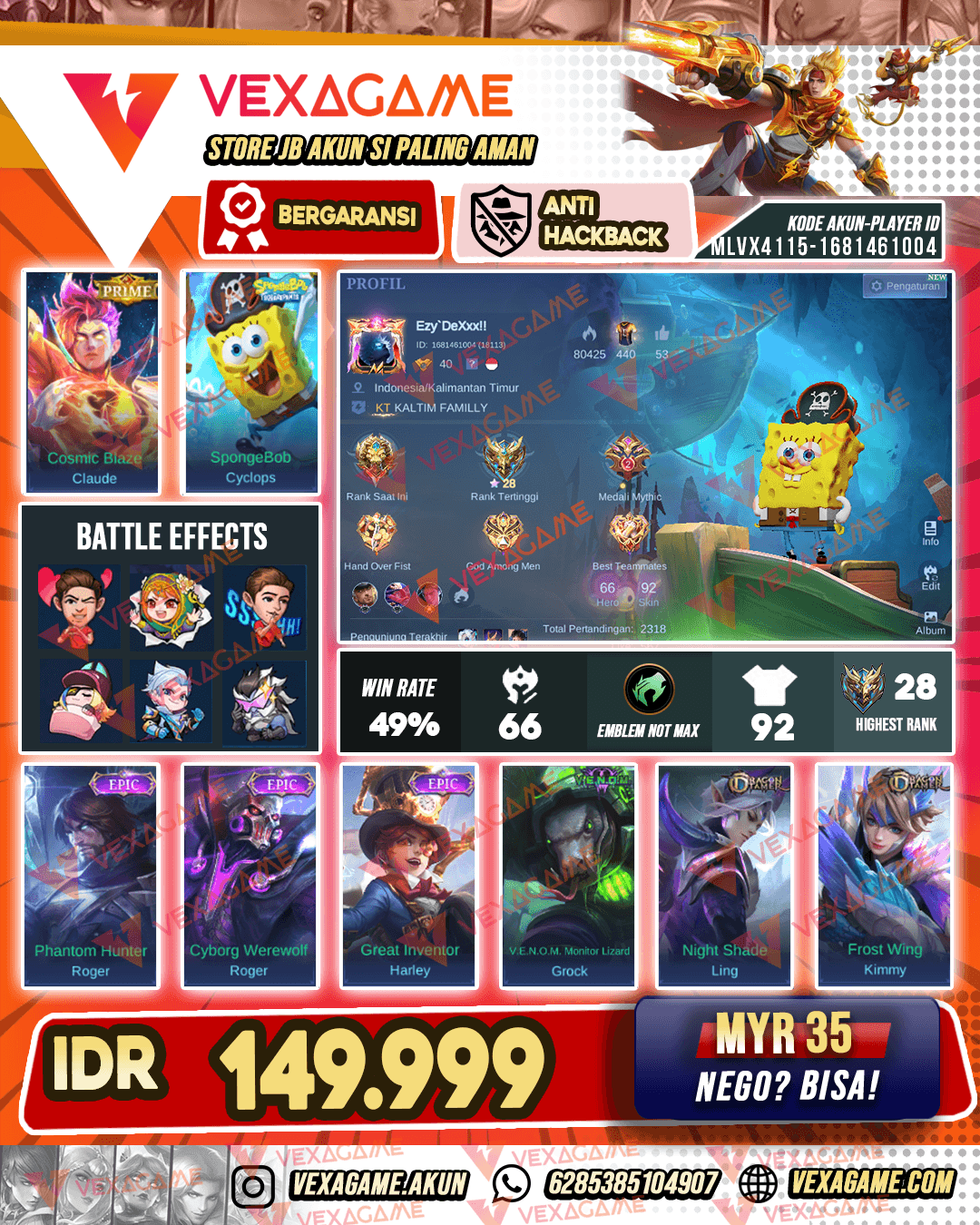 Cyclops Spongebob X Claude Prime