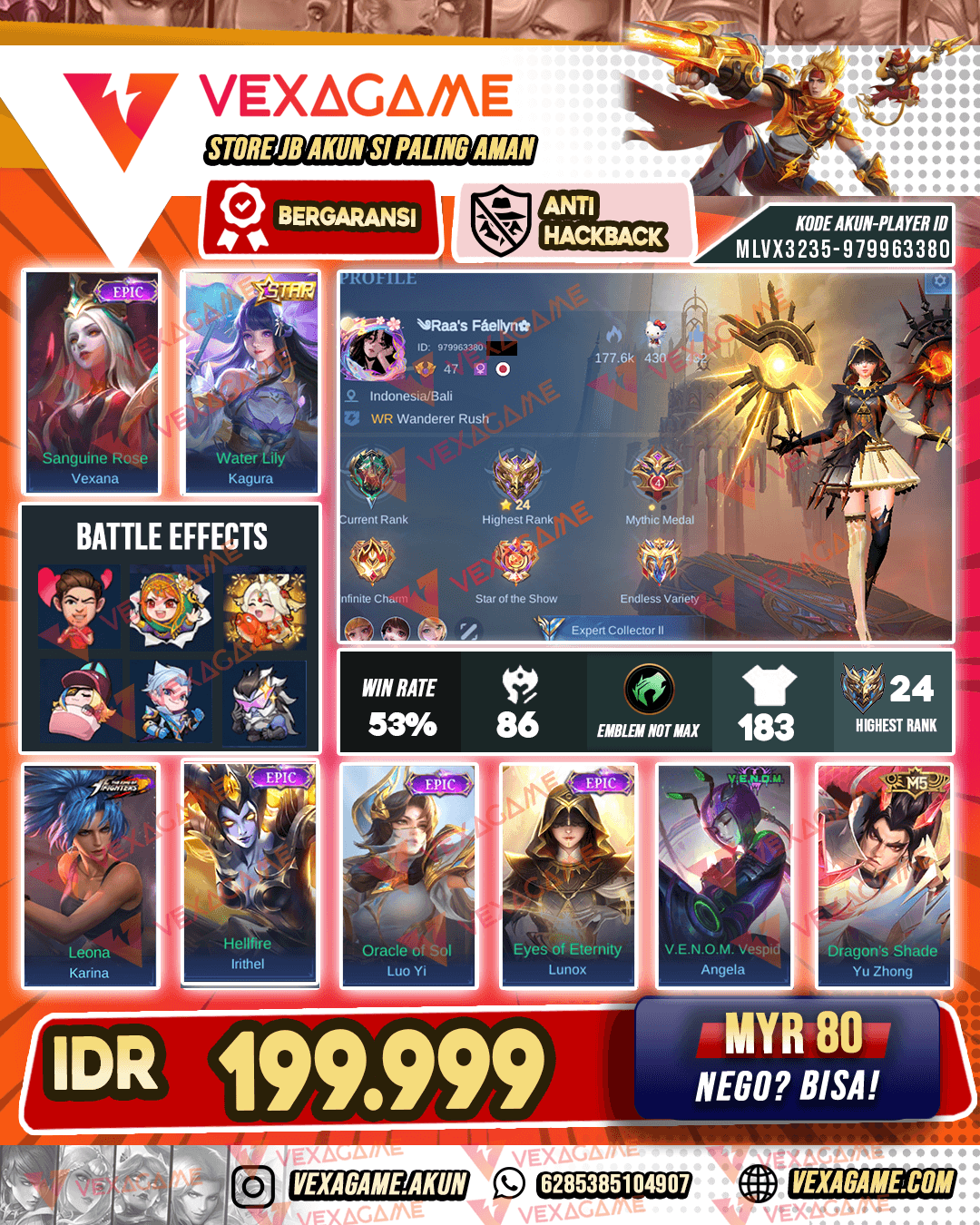 Kagura Annual Star | Luo Yi Epic | Lunox Epic