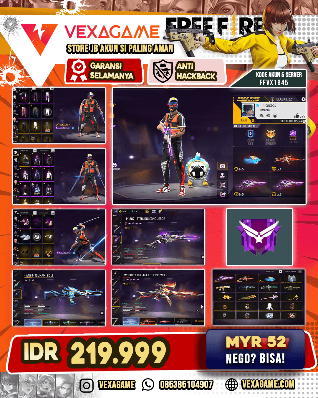 3 EVO MAX 1 | VAULT 0TW 100 | CELANA ANGEL | SEPATU JORDAN | NYEKER ON | BACKPACK BUNNY