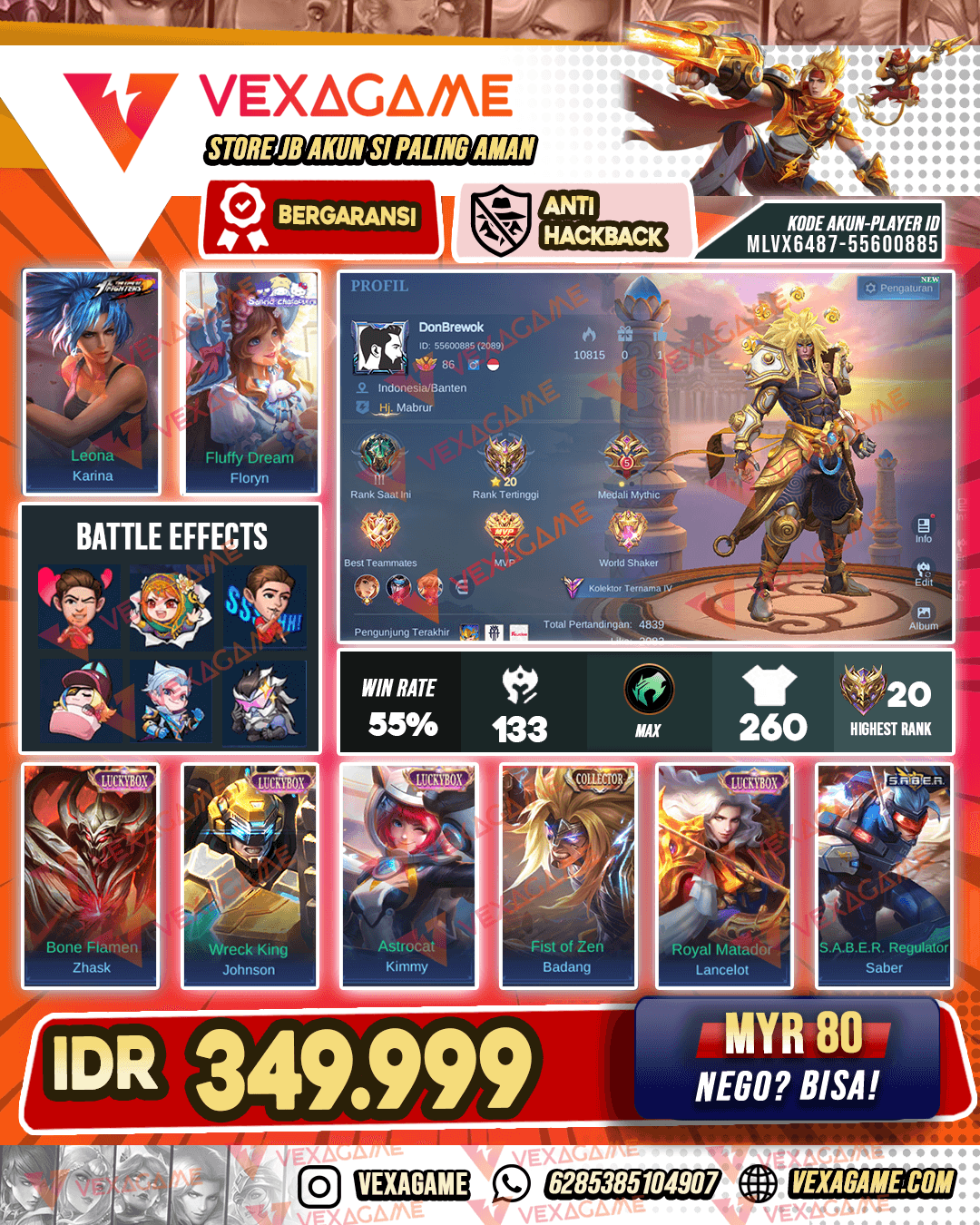 Badang Collector | 5 Luckybox | Emblem Max