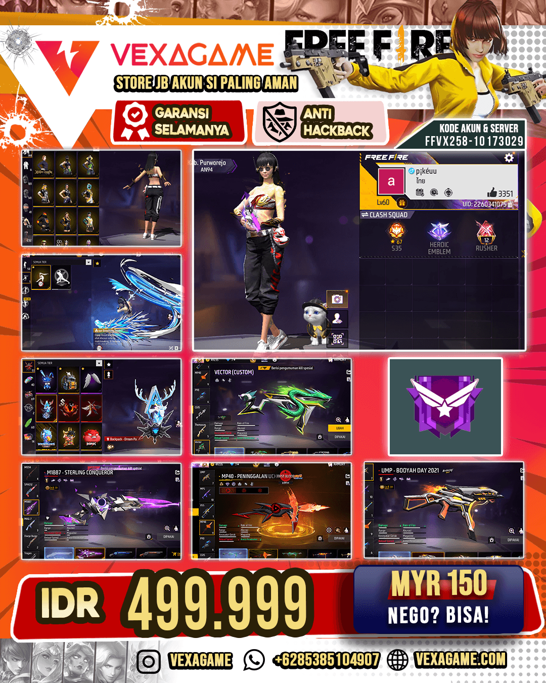 4 Evo 1 MAX | Vault 250 ++ Angel ON | Animasi Lobby ON