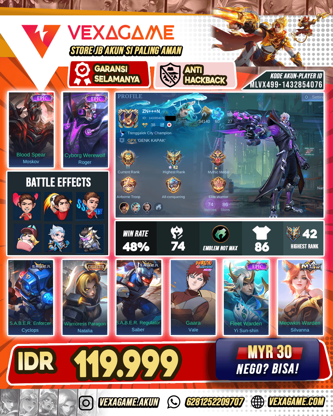 Roger Epic Murah