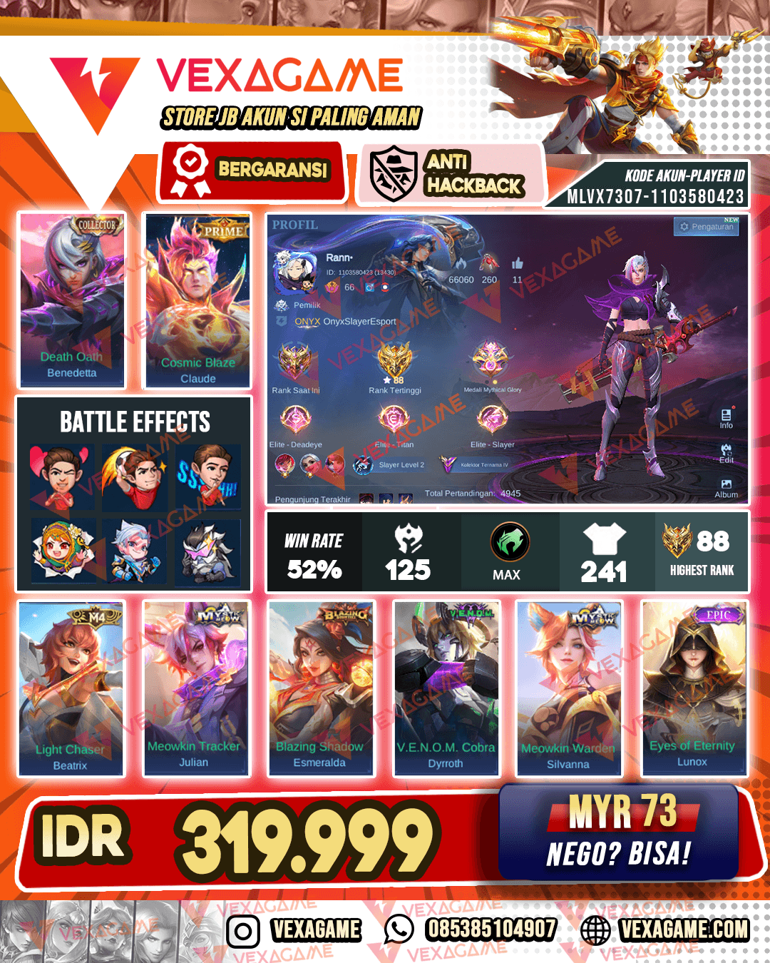Banedeta Collector | Claude Prime | Emblem Max