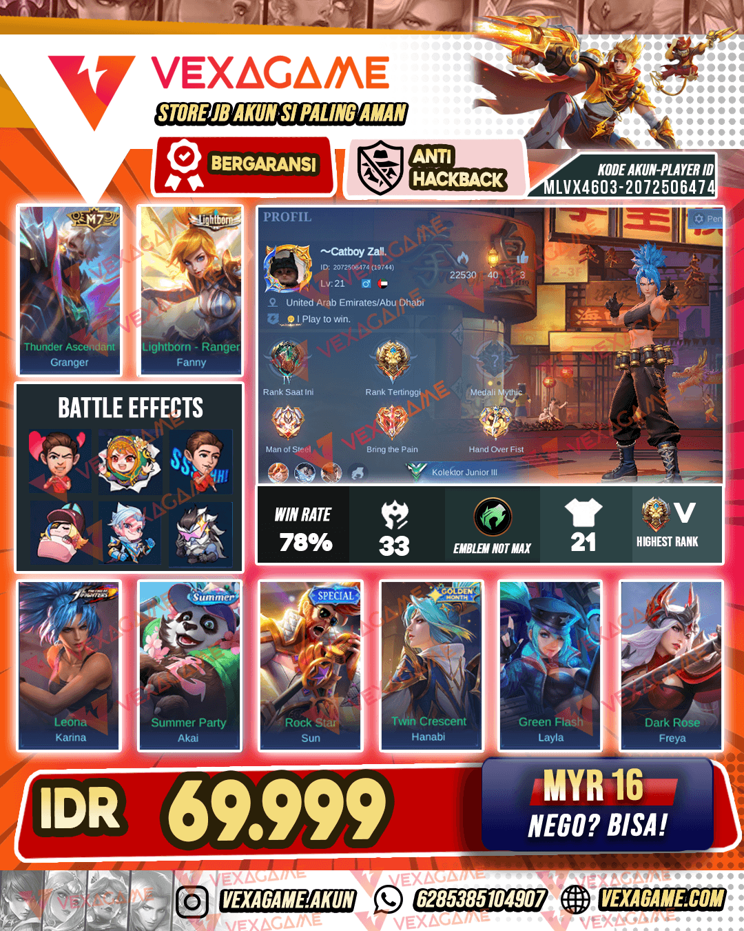 Akun Murah | Granger M7