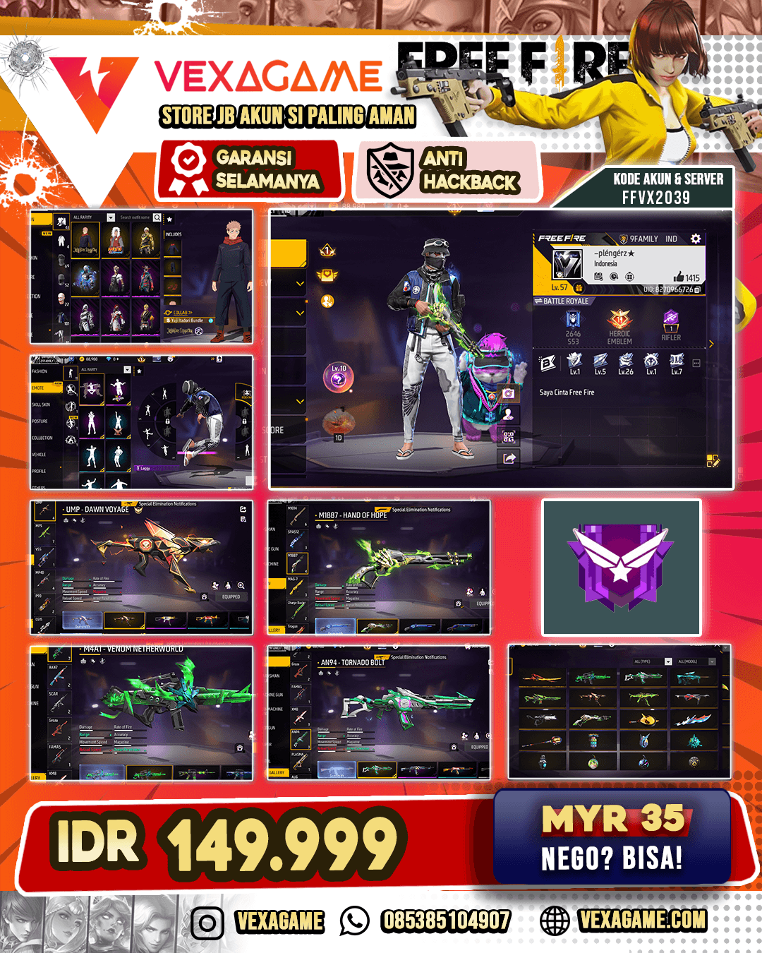 SG 4 Rasa | Vault 100 | Bundle JJK