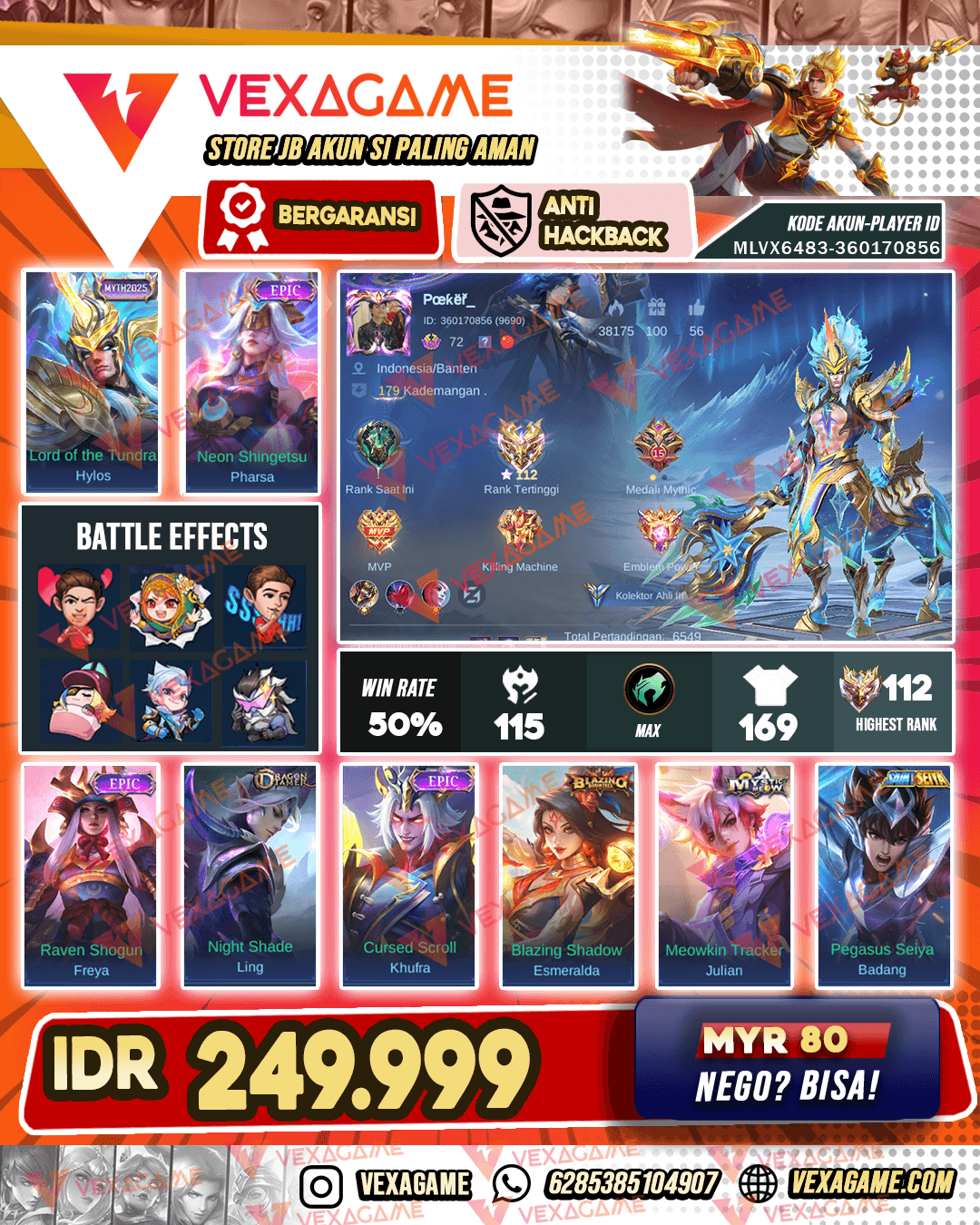 Hylos Myth X Pharsa Epic | Ex Immortal