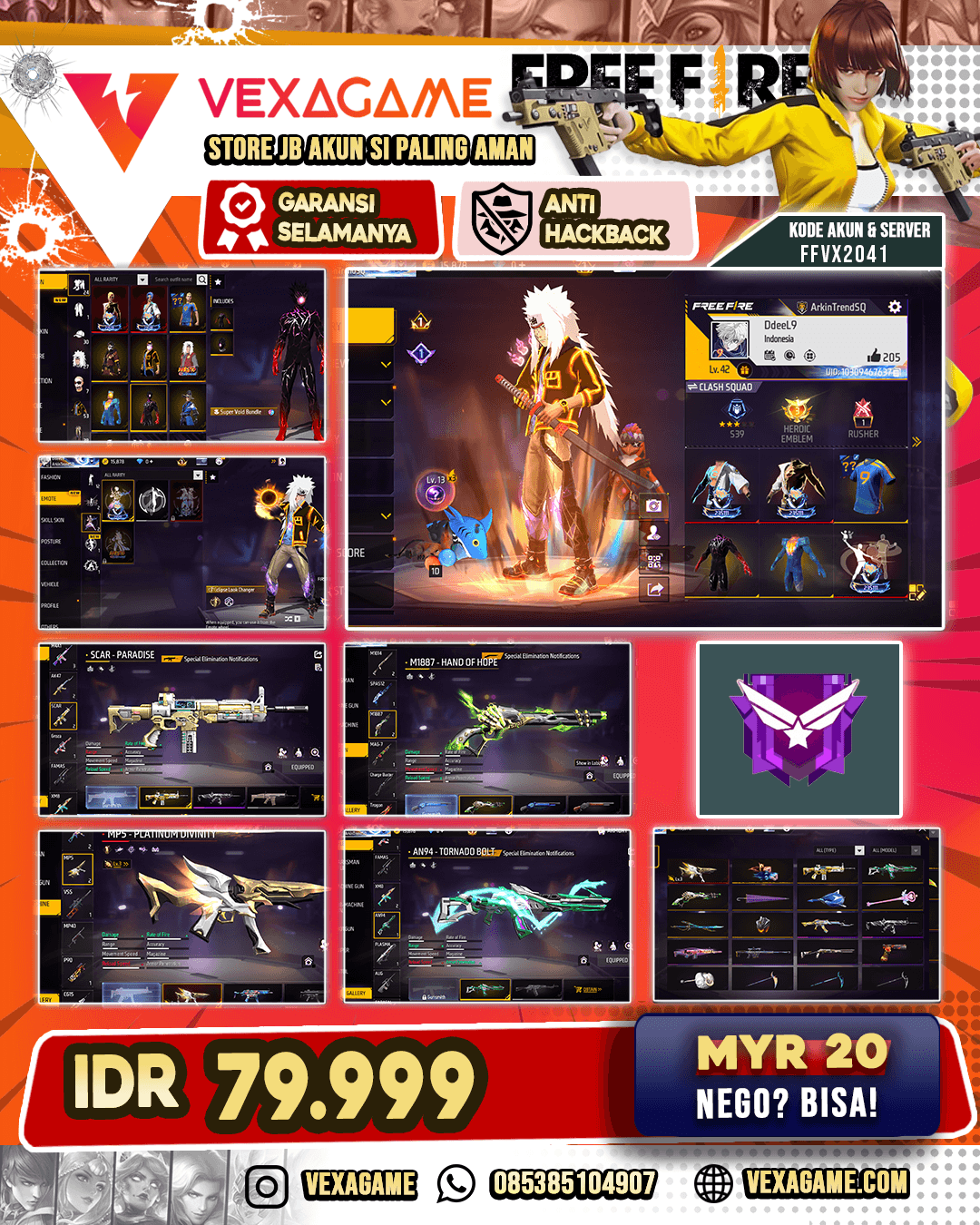 Bundle Eclipse 2 Rasa | Void ON | Look Changer ON | MP5 EVO LV 3 | SG Lumut |