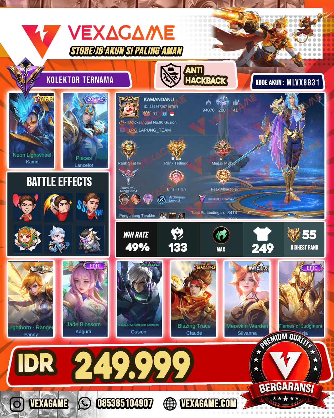 Lancelot Zodiac X Karrie Annual Star
