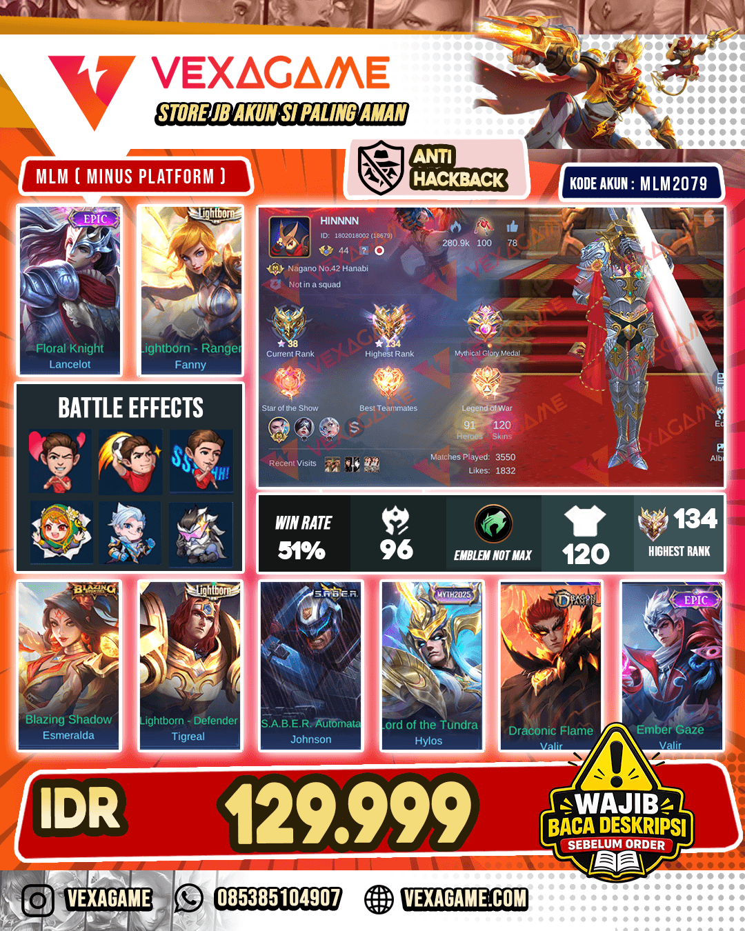 Lancelot Epic | Fanny Lightborn Ex Immo