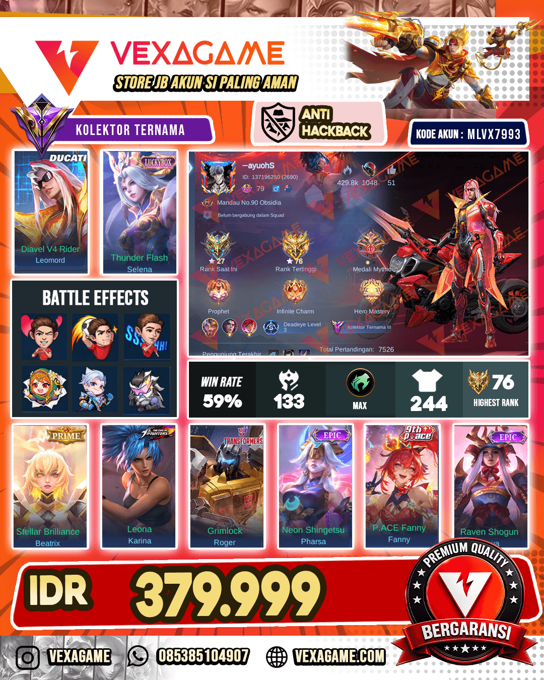 Leomord Ducati | Selena Luckybox | Beatrix Prime