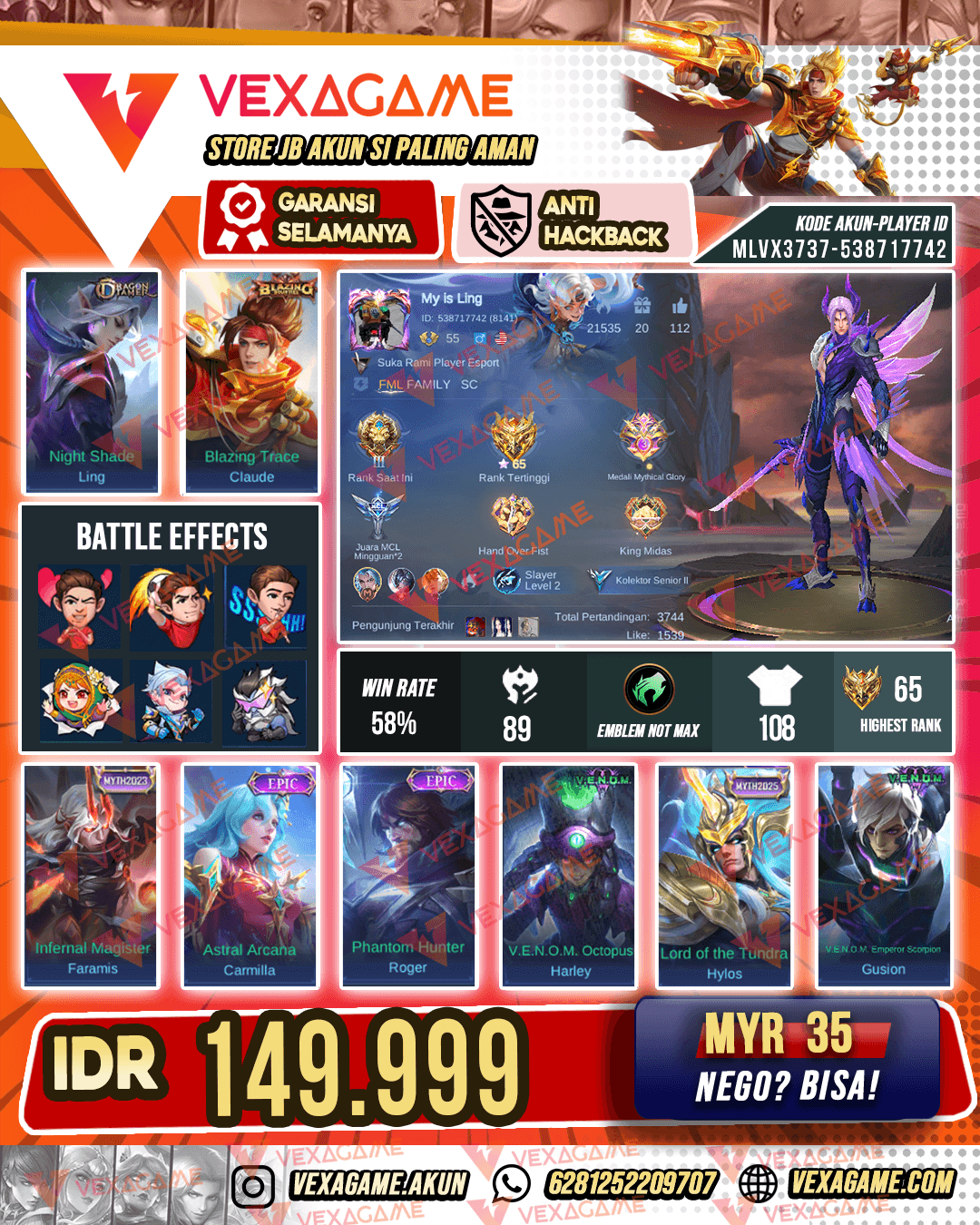 Ling Dragon Tamer | Clause Blazing