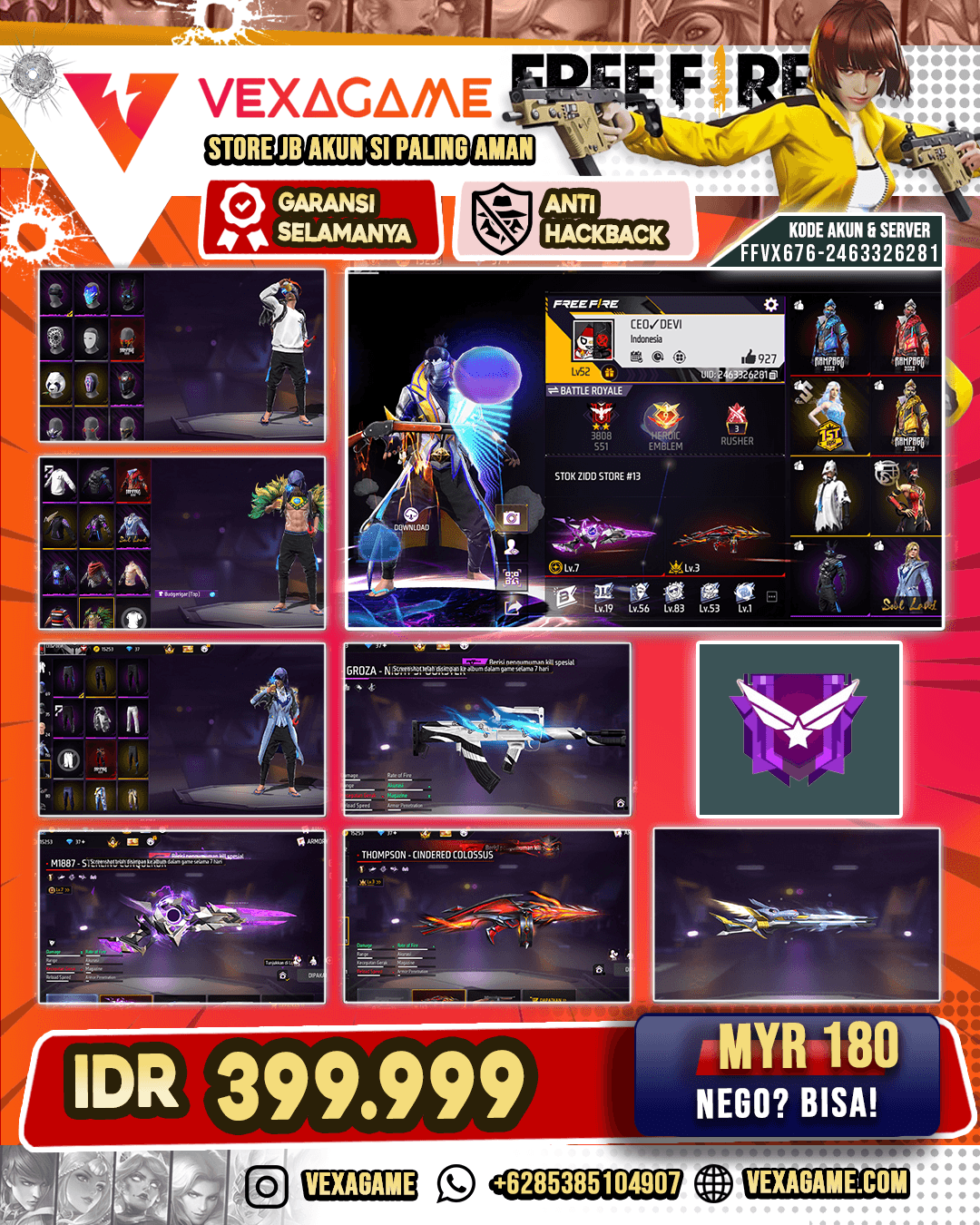 2 EVO 1 MAX | VAULT GAGAH | SG 2 RASA