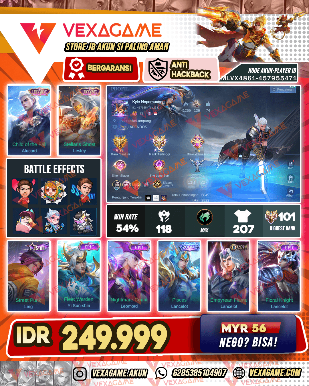 Ling Starlight | 2 Luckybox | Ex Immortal | Emblem MAX