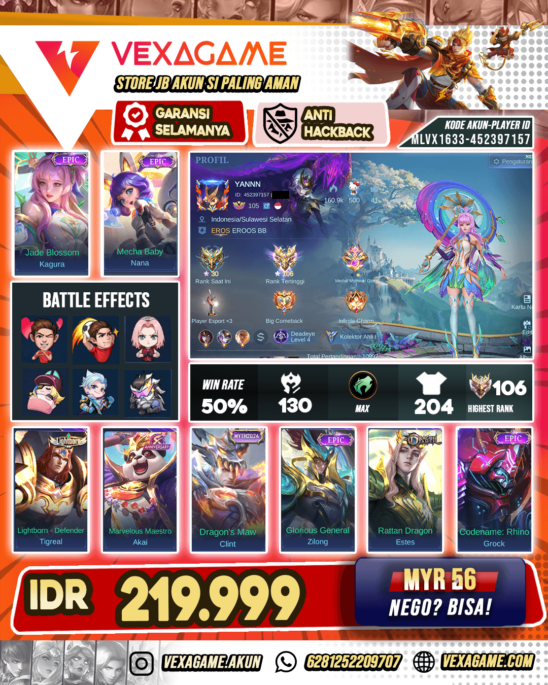Kagura Epic X Nana Epic X Aldous Blazing | Ex Immortal