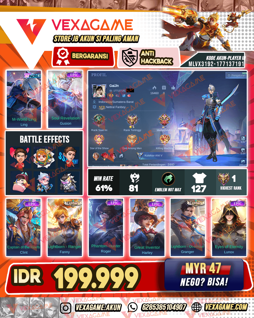 Ling M World | Gusion Epic