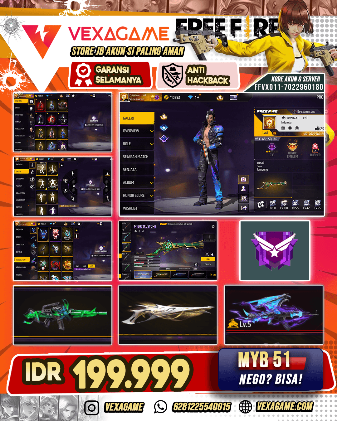 Vault Scorpio Void Bundle X Blue Flame Draco