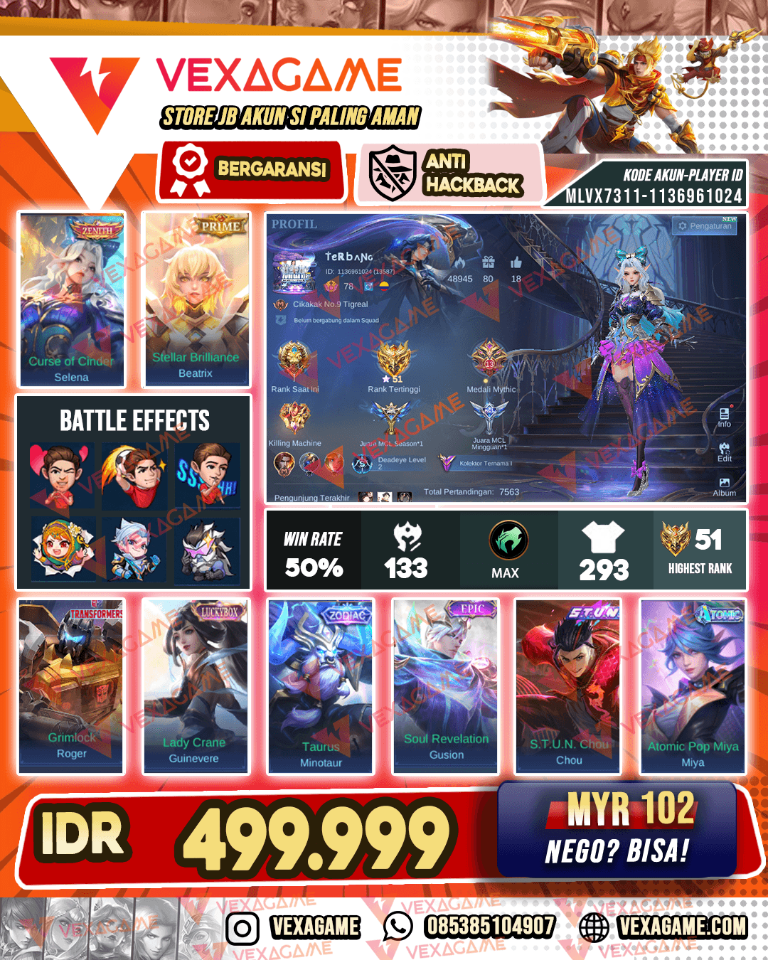 Selena Zenith | Roger Transformers | Guin Luckybox  Emblem Hero MAX
