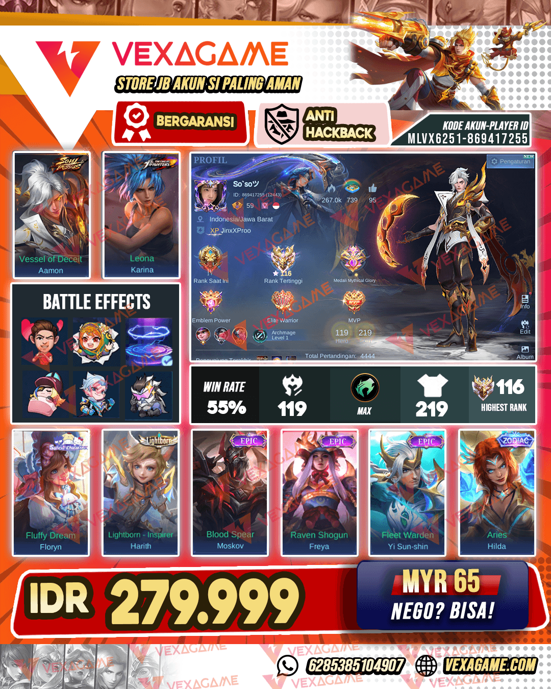 Aamoun Soul Vessels | Floryn Sanrio | Emblem MAX | Ex Immortal | Recall Tas Tas