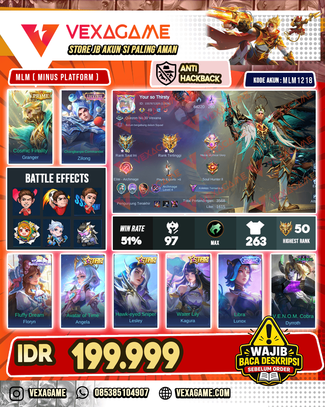 Granger Prime | Zilong Luckybox | 3 Annual Star