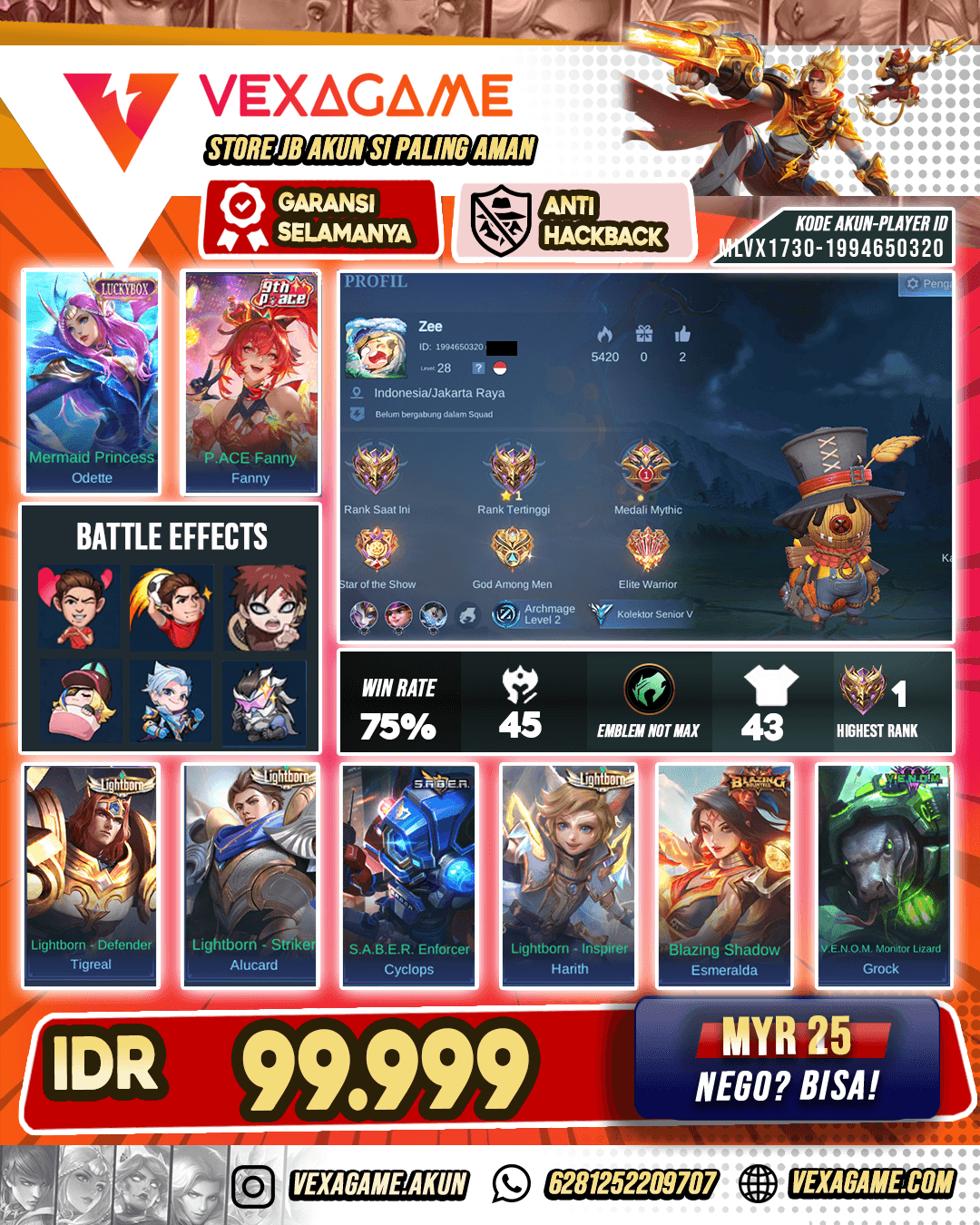 Odette Luckybox | Murah Polosan