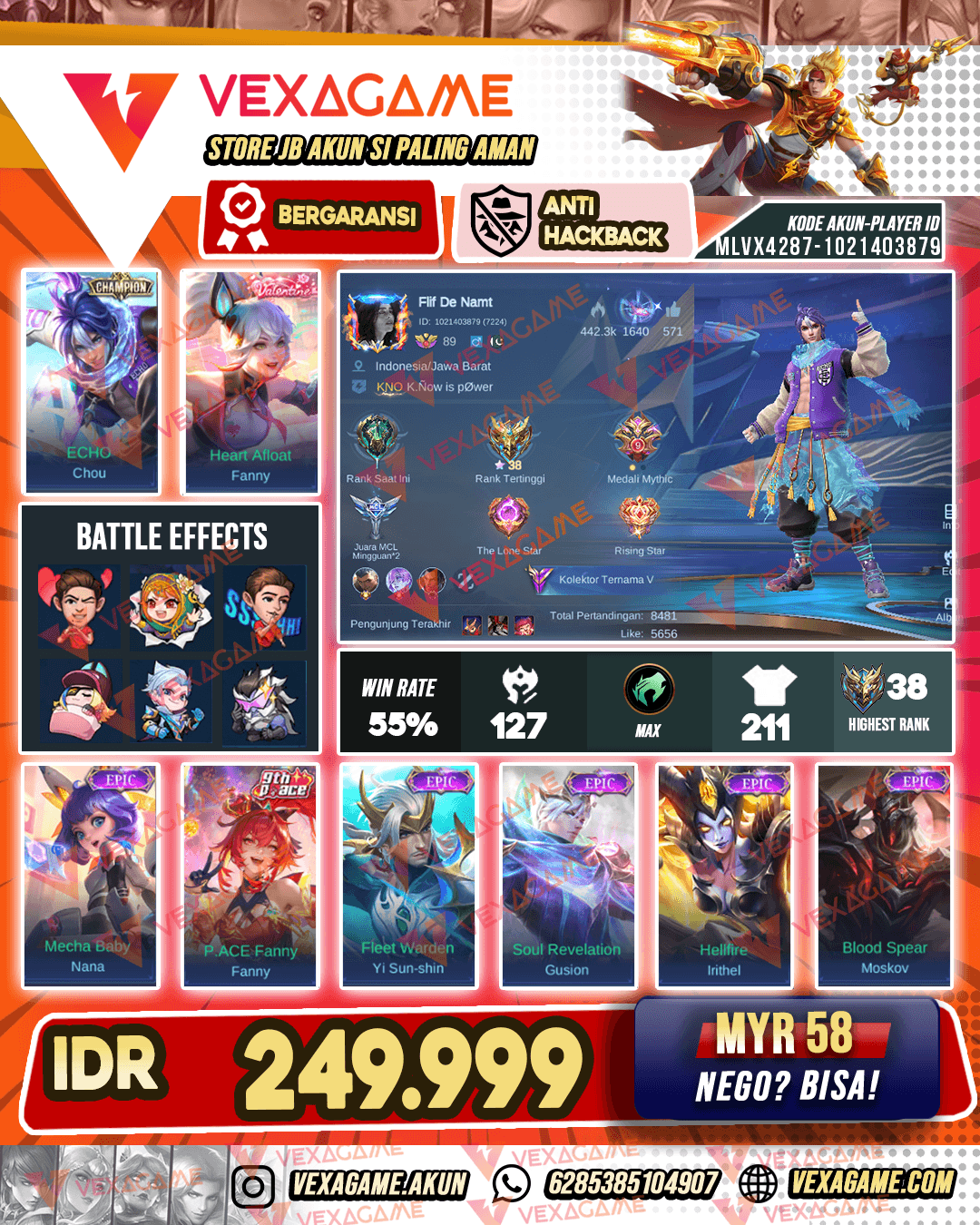 Chou Champions | Fanny Valentine