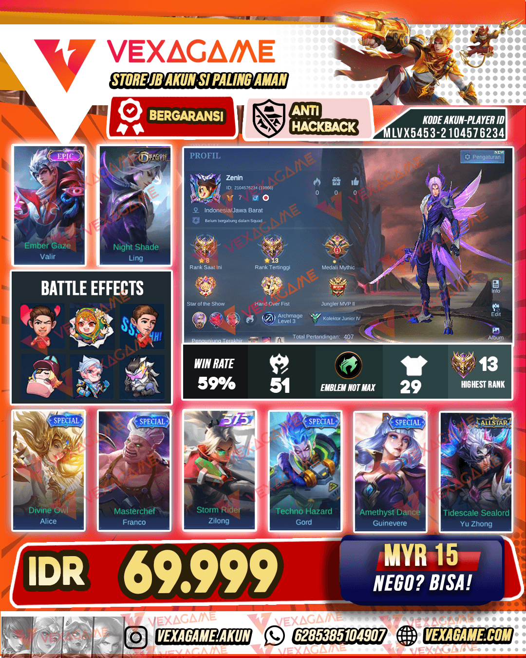 Akun Murah Harga Pelajar