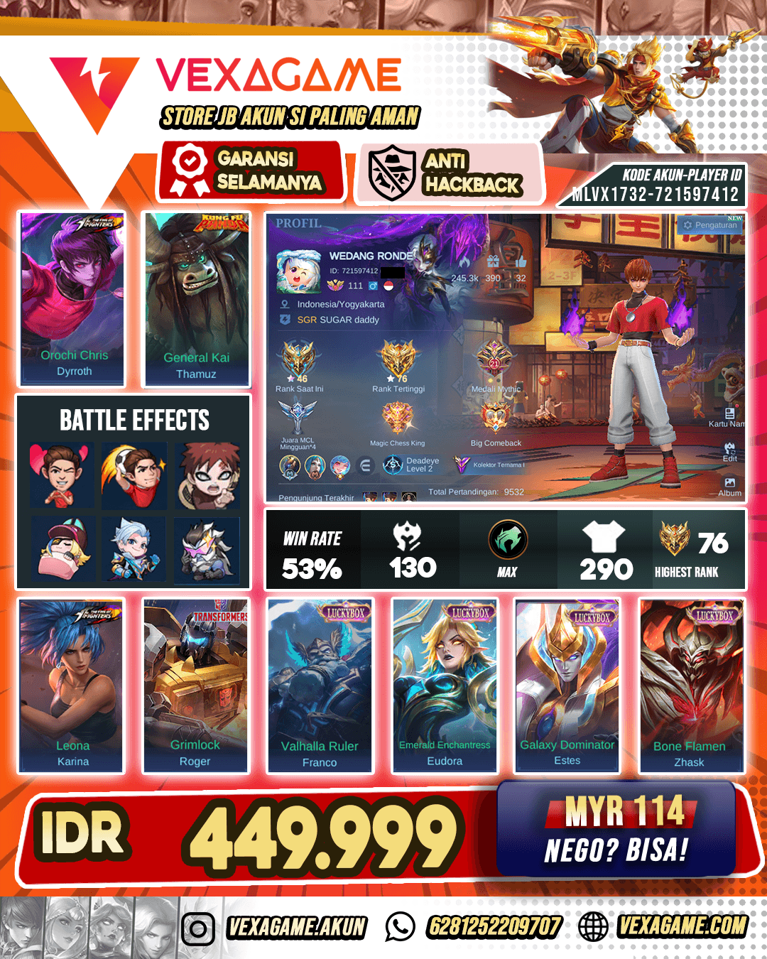 Dyrroth KOF X Thamuz Kunfu Panda