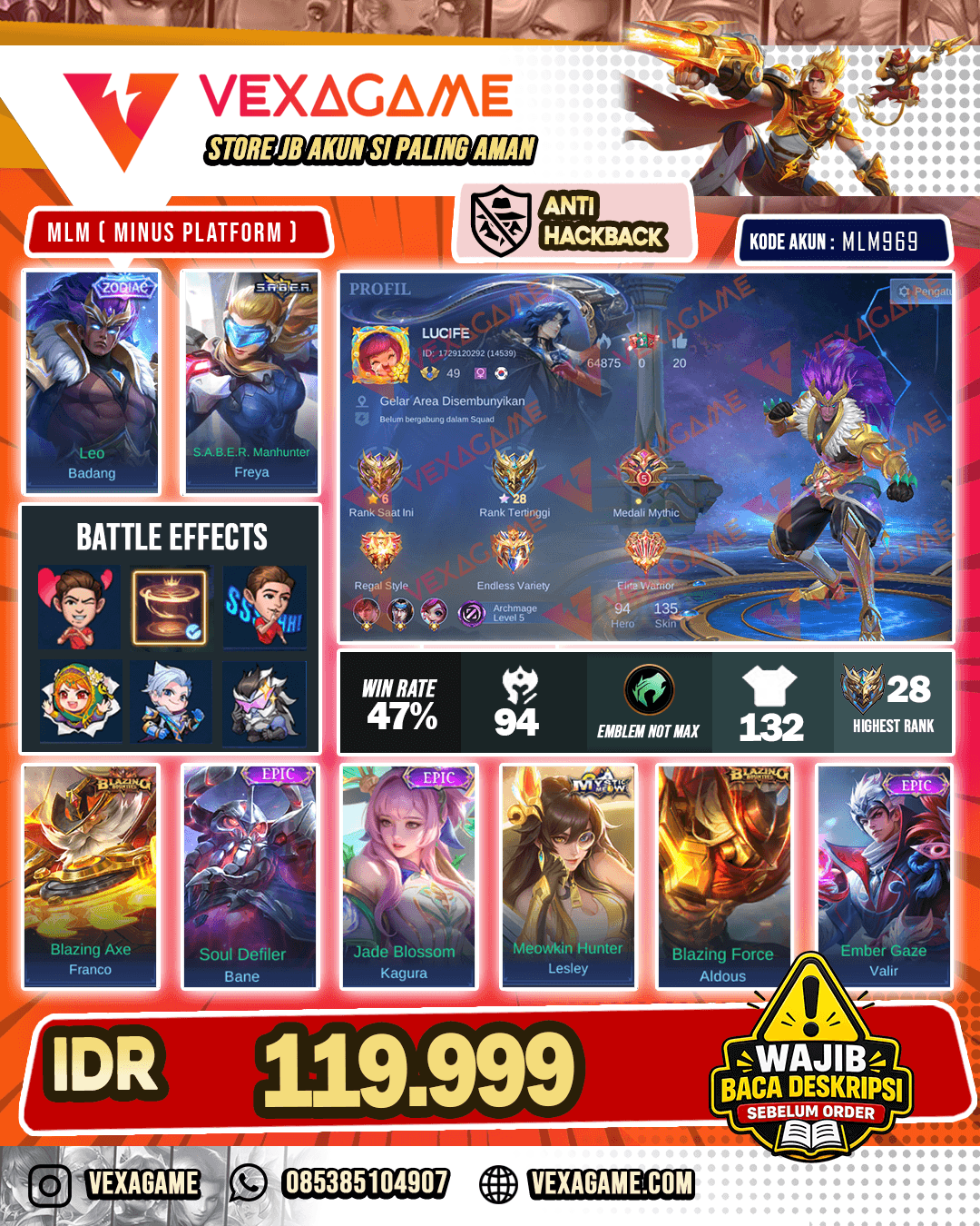 Badang Zodiac | Freya Saber Tas Tas Merah