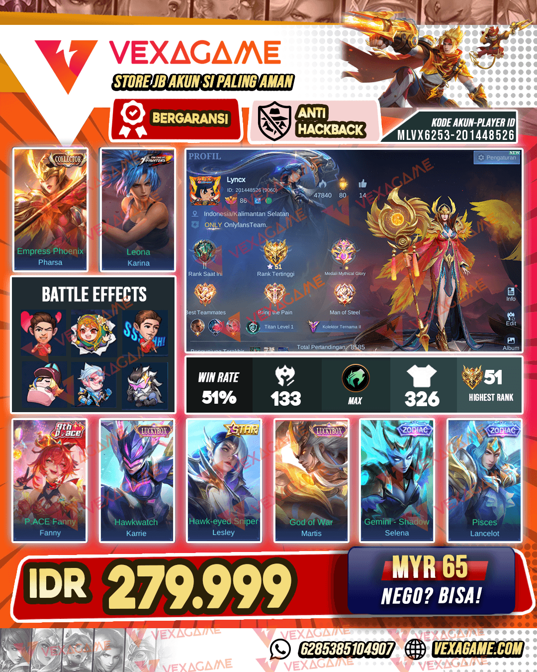 Pharsa Collector X 2 Luckybox | Emblem MAX & Hero MAX