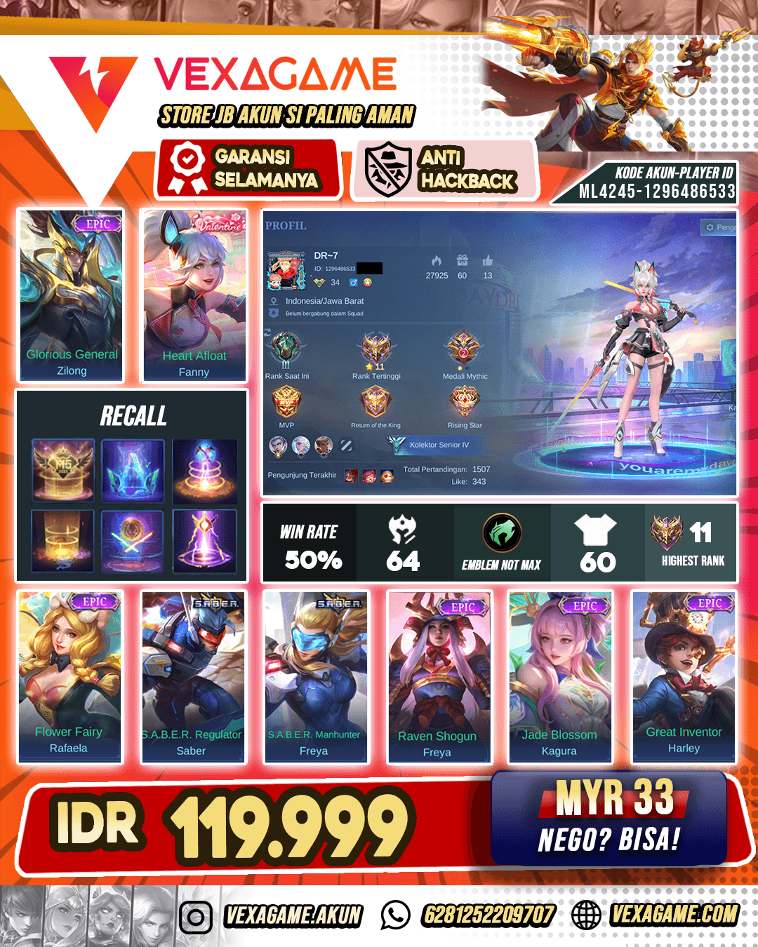 Fanny Valentine Murah