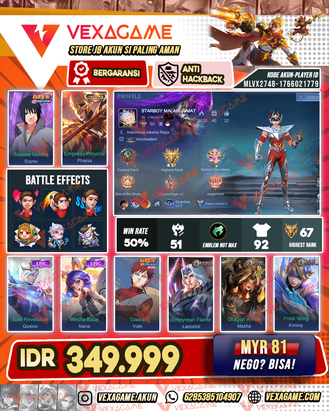 Suyou Sasuke X Pharsa Collector