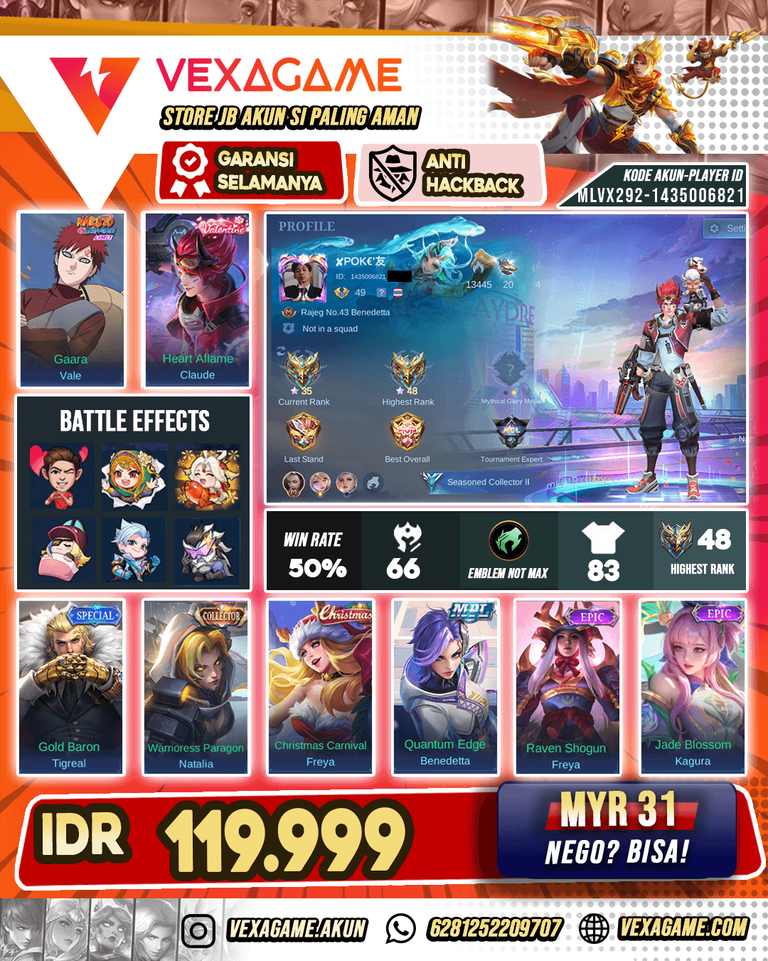 Claude Valentine Murah