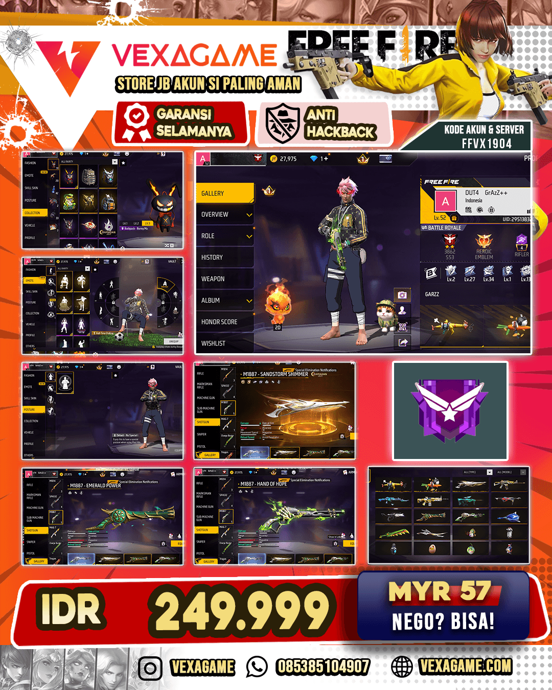 SG 3 Rasa [SG Gurun - SG Lumut - SG Trompet ] | Katana On | Bundle Kakashi | Vault 50++