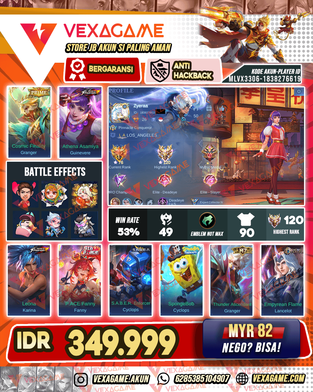 Guinevere KOF X Granger PRIME | Ex Immortal
