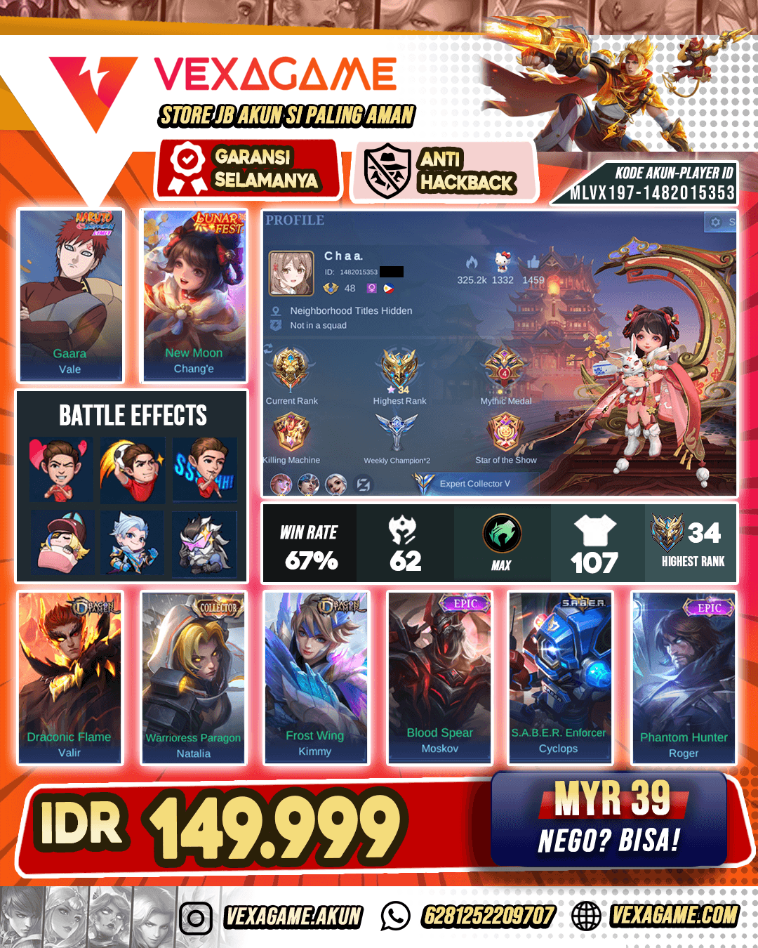 Akun Murah WR Cakep