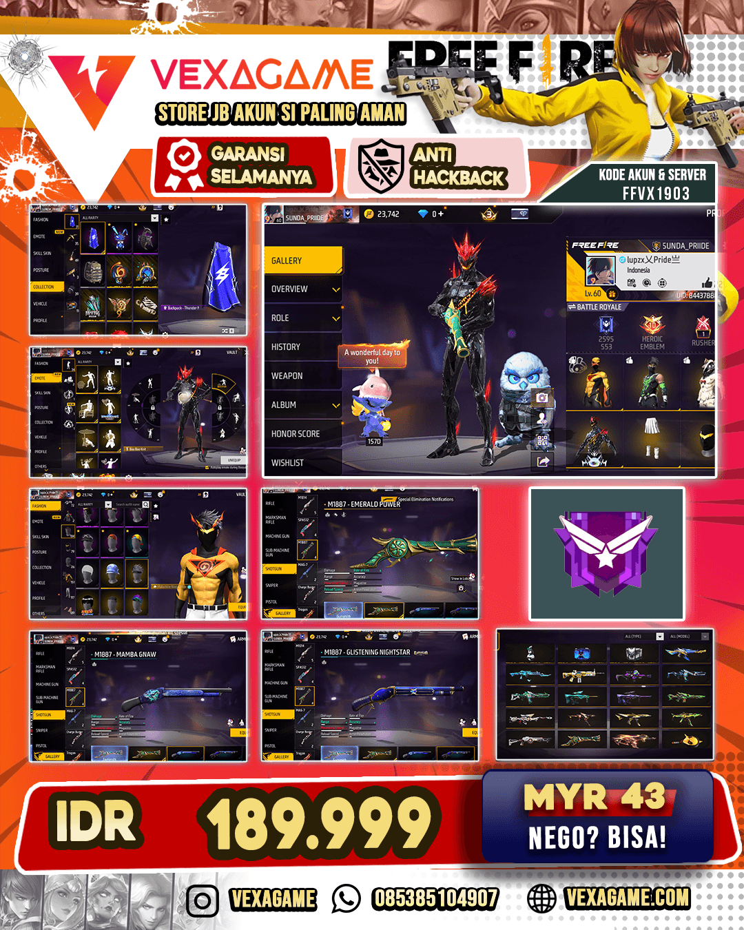 SG Trompet | SG 3 Rasa  | Katana On | Tinju On | Bundle Jiraya | Vault 150++