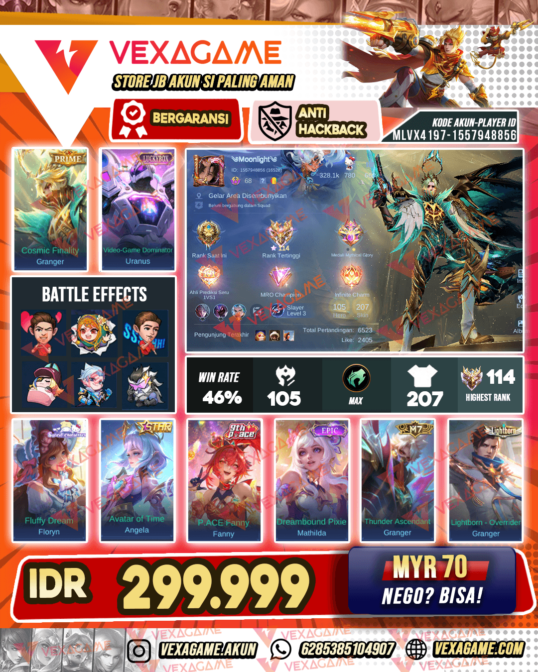 Granger Prime | Uranus LuckyBox | Floryn Sanrio | Ex Immo