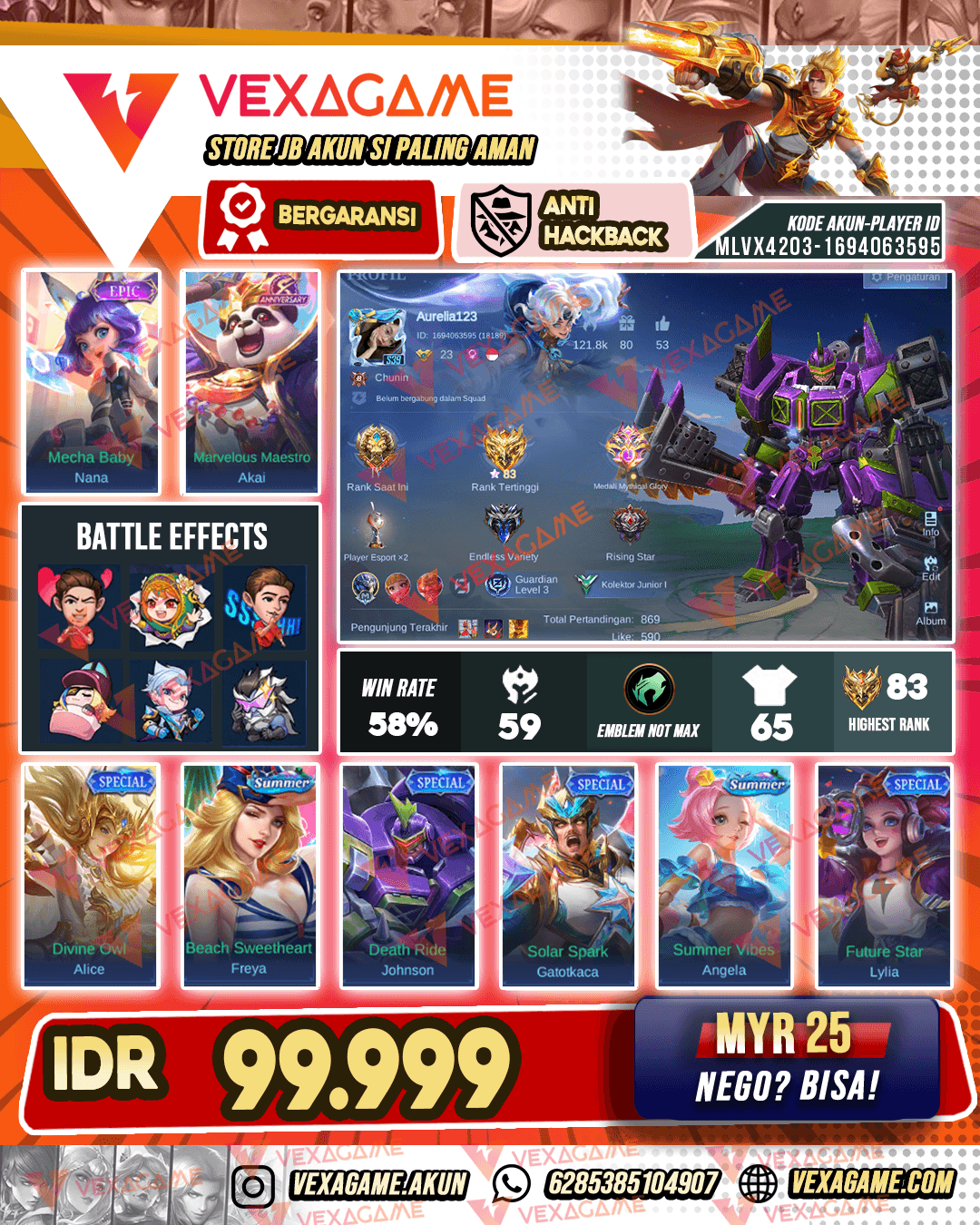 Akun Polosan Ex Glory