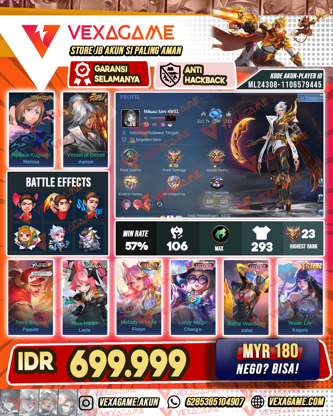 Aamon Soul Vessel | Floryn CC | Melisa JJK | Paquito KOF
