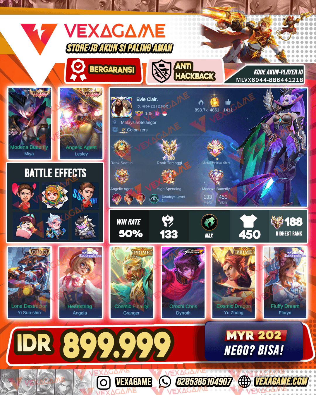 2 Legend | Angela Sanrio | Dyroth Kof | Yss Colector | 2 Luckybox | Emblem Hero Max | Recall Tas2 | Ex Imo