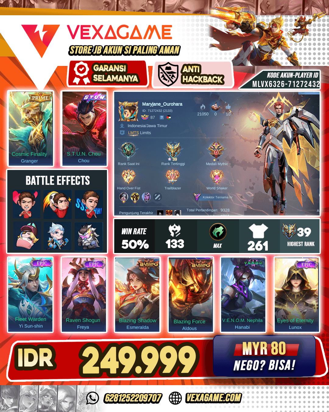Yu Zhong Prime | Granger Prime | Emblem + Hero MAX