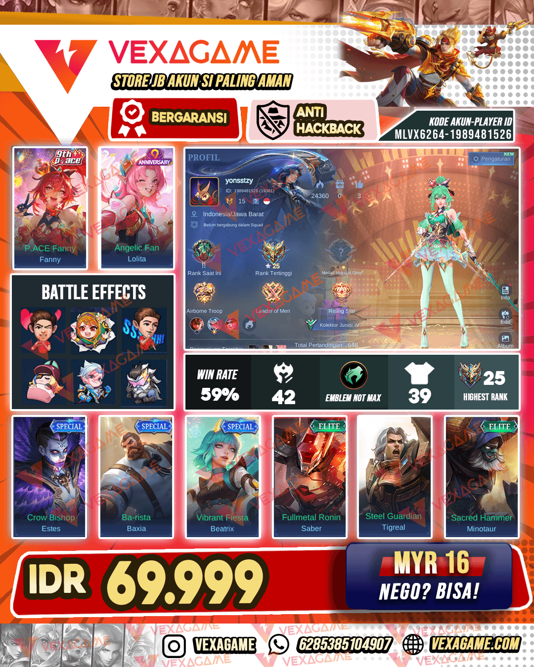 Akun murah meriah