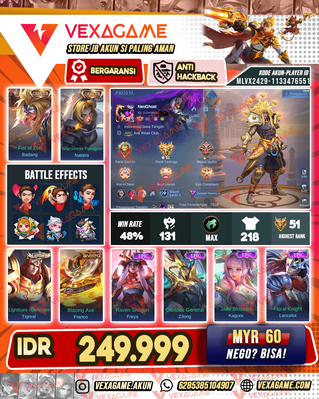 Badang Collector | Parsha Epic | Emblem + Hero MAX