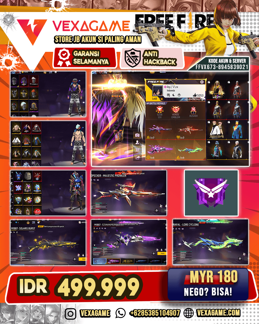 8 EVO | 2 OTW MAX | M1887 SOLARIS BURST | VAULT 300++